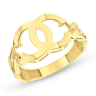 Кольцо из желтого золота без камней (арт. 155309ж)