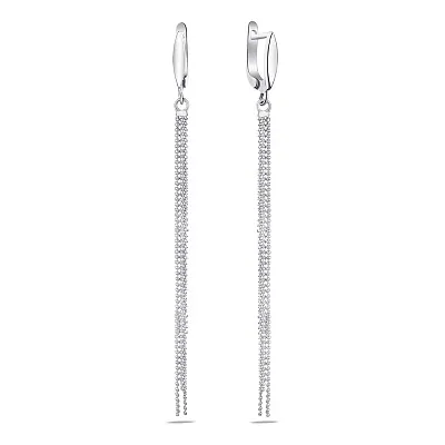 Срібні сережки з підвісками (арт. 7502/3720)