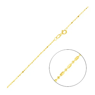 Цепочка с плетением Гольф фантазийный из желтого золота (арт. ц3016304ж)