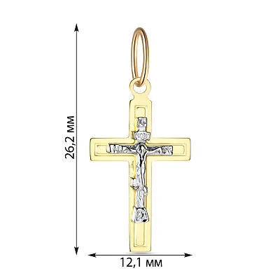 Хрестик з жовтого золота (арт. 539900ж)