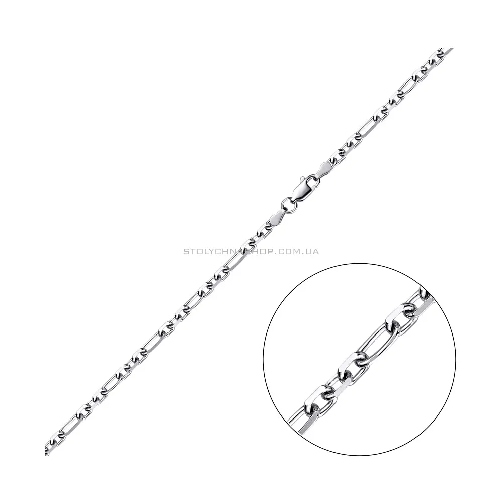 Серебряная цепочка плетения Якорное фантазийное  (арт. 03015732) - цена