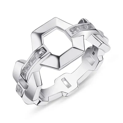 Кольцо серебряное Trendy Style с фианитами (арт. 7501/5123)
