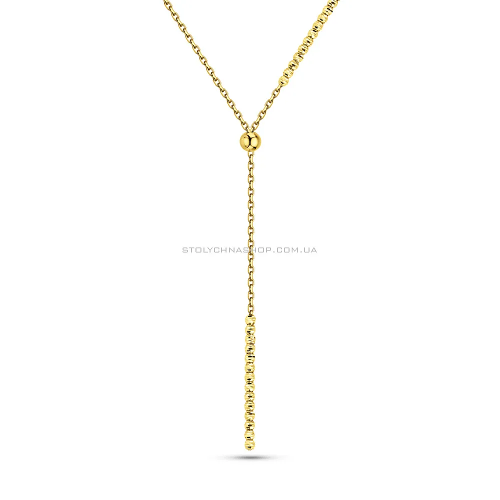 Колье-галстук из желтого золота (арт. 352712ж) - цена