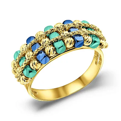Золотое кольцо Francelli без камней (арт. 156219жсбрз)