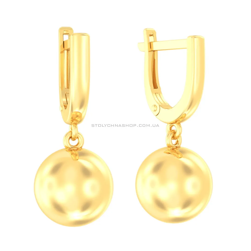 Золоті сережки з підвісками (арт. 110521ж) - цена