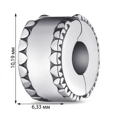 Срібний шарм без каміння (арт. 7903/3285)