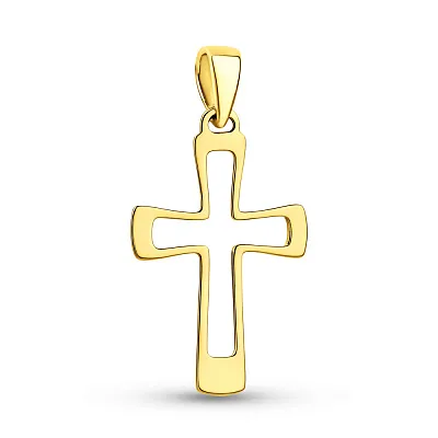 Крестик из желтого золота (арт. 3001110103)