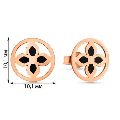 Золоті сережки-пусети (арт. 1091290еч)