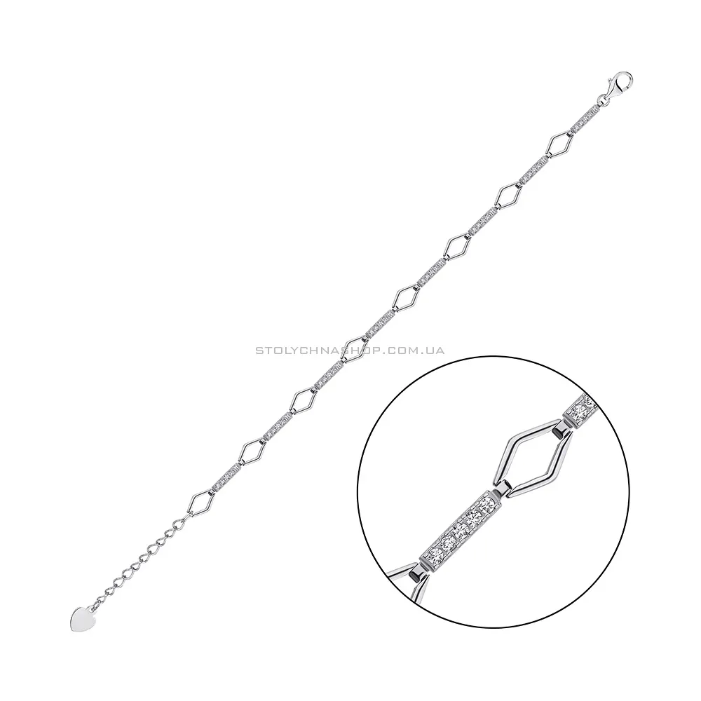 Срібний браслет (арт. 7509/4578) - цена