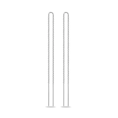 Сережки-протяжки зі срібла  (арт. 7502/9180)