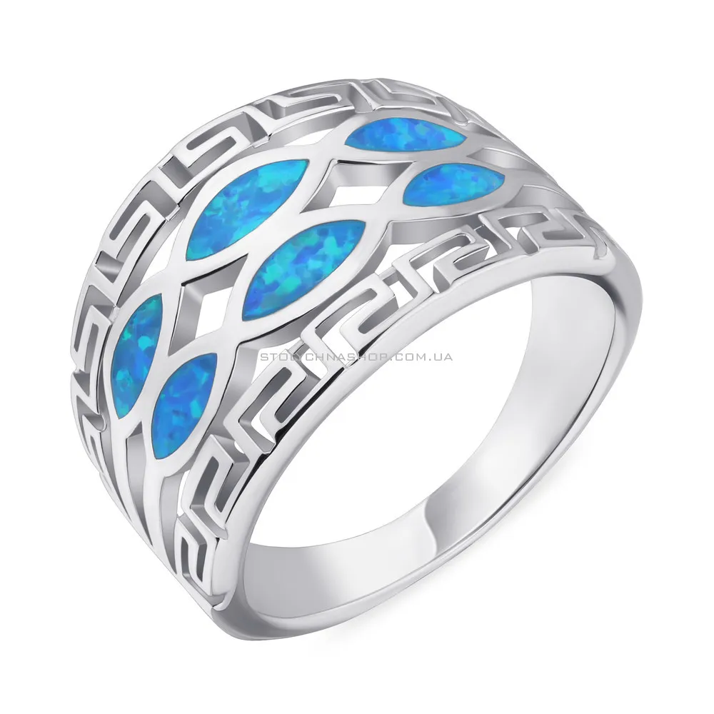 Кольцо из серебра с опалом (арт. 7501/4786Пос) - цена