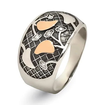 Серебряное кольцо с фианитами (арт. 7201/683)