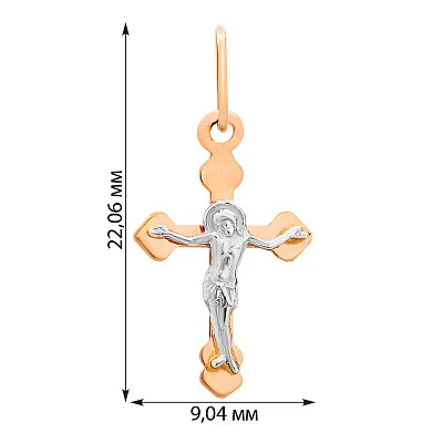 Золотий хрестик з розп'яттям (арт. 518400)