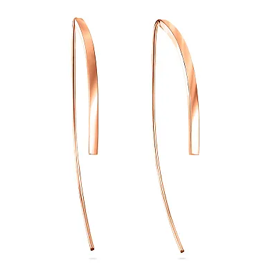 Серьги из красного золота (арт. 109556)