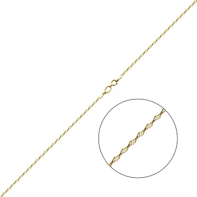 Ланцюжок плетіння Ребекка з жовтого золота (арт. 308003ж)