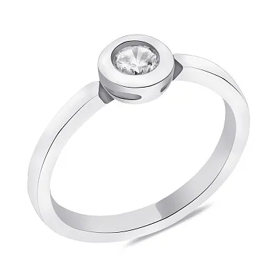 Серебряное кольцо с фианитом (арт. 7501/6164)