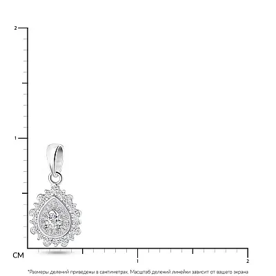 Срібний кулон з фіанітами (арт. 7503/2730)