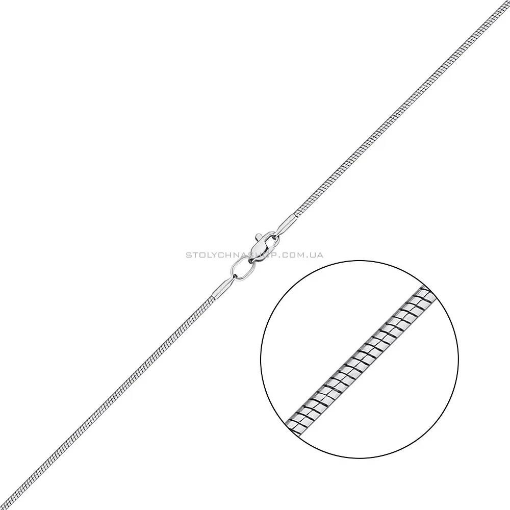 Серебряная цепочка плетения Снейк (арт. 7508/3-0339.40.2) - цена