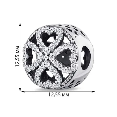 Шарм срібний з фіанітами (арт. 7903/3271)