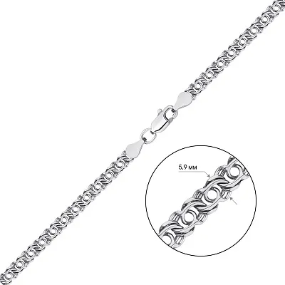 Серебряная цепочка плетения Козацкий бисмарк  (арт. 03020528)
