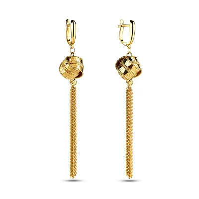 Золоті сережки Francelli з підвісками (арт. 105913ж)