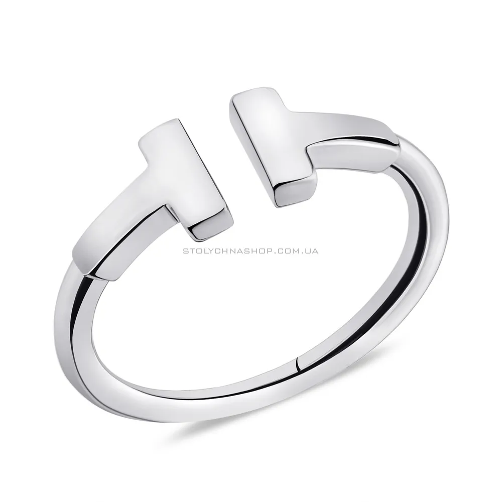 Серебряное кольцо незамкнутое без вставок (арт. 7501/5330)