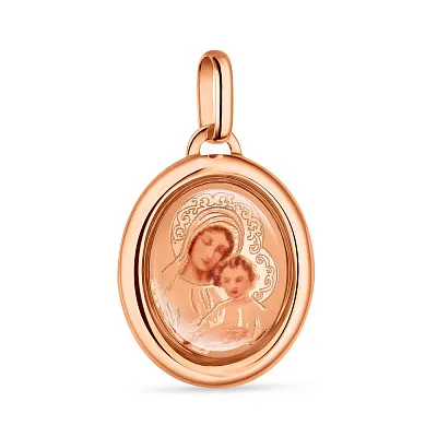 Золота ладанка &quot;Божа Матір з немовлям&quot;  (арт. 401715)
