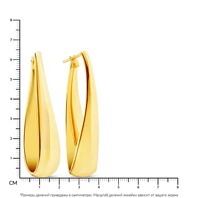 Золоті сережки Francelli в жовтому кольорі металу  (арт. 105503/60ж)