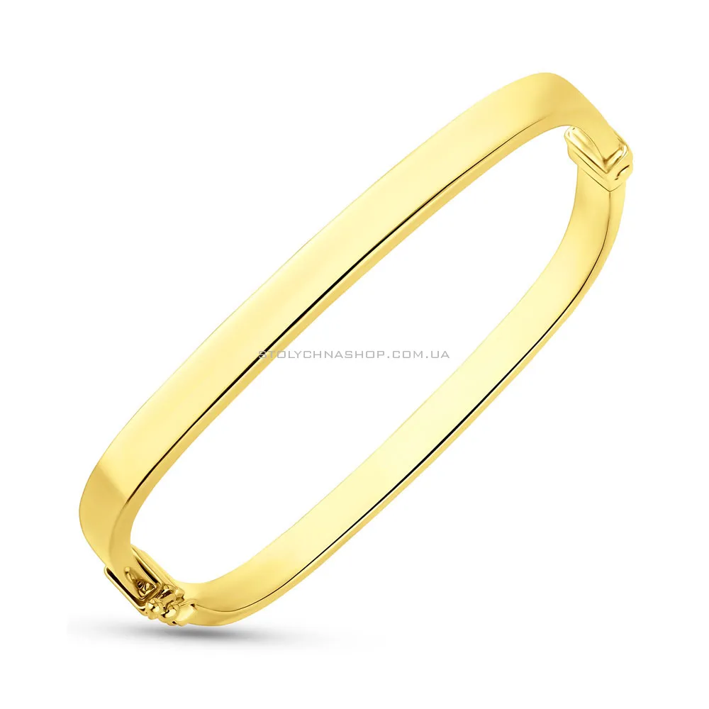 Жесткий браслет из желтого золота (арт. 323038/5ж) - цена