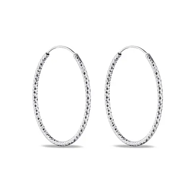 Сережки-кільця зі срібла (арт. 7502/4372/35)