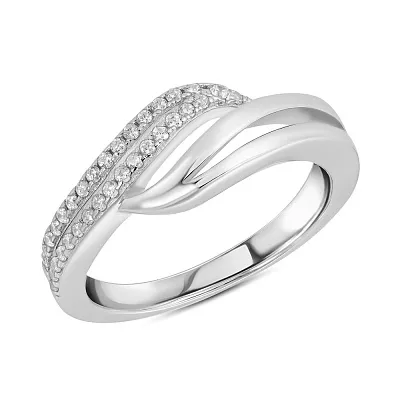 Серебряное кольцо с фианитами (арт. 7501/4939)