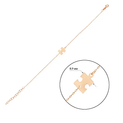 Браслет з червоного золота (арт. 324876)