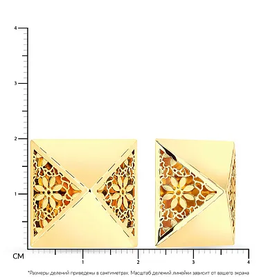 Золоті масивні сережки Francelli (арт. 103195ж)