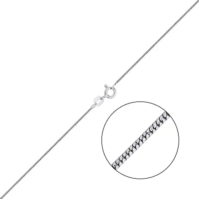 Ланцюжок срібний плетіння Снейк Алмазний (арт. 03020102)