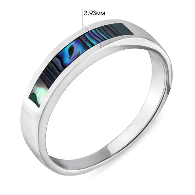 Серебряное кольцо с цветным перламутром (арт. 7501/5423пцв)