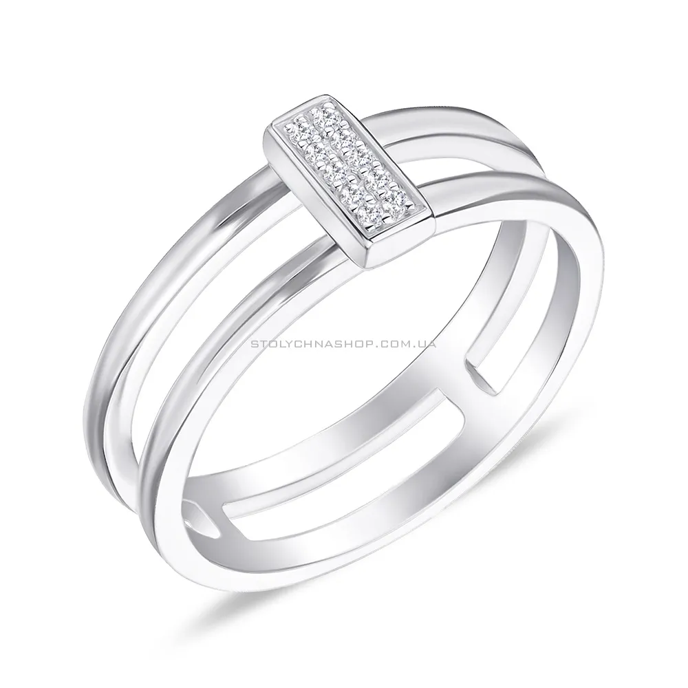Серебряное кольцо с фианитами (арт. 7501/3920)