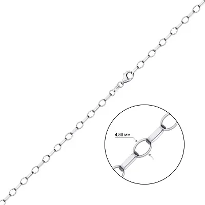 Срібний ланцюжок плетіння Якірне кругле  (арт. 0301913)