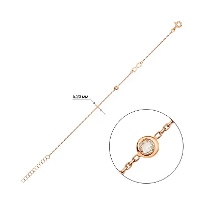 Браслет з червоного золота (арт. 326919)