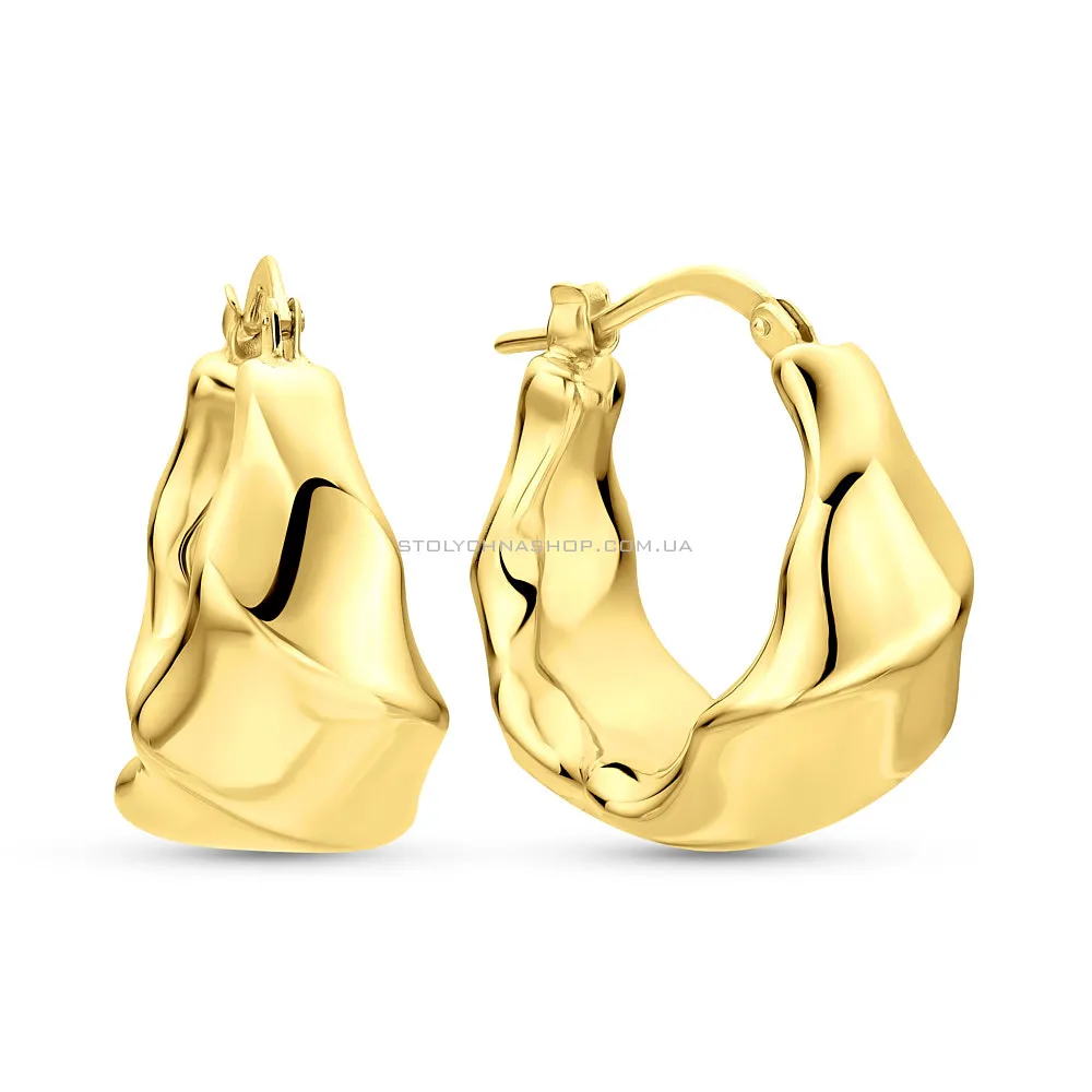 Золоті сережки-кільця Francelli в жовтому кольорі металу (арт. 109779/20ж) - цена