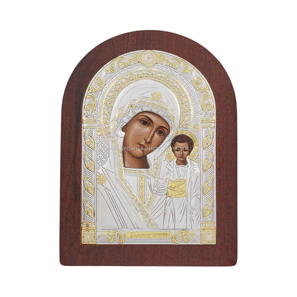 Срібна ікона "Божа Матір Казанська" (103х75мм) (арт. AR-2/002AG/R)