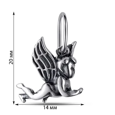 Срібна підвіска «Янгол» (арт. 7903/3416-ч)