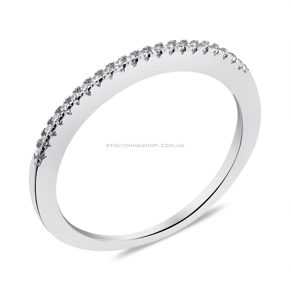 Серебряное кольцо с фианитами (арт. 7501/6748) - цена