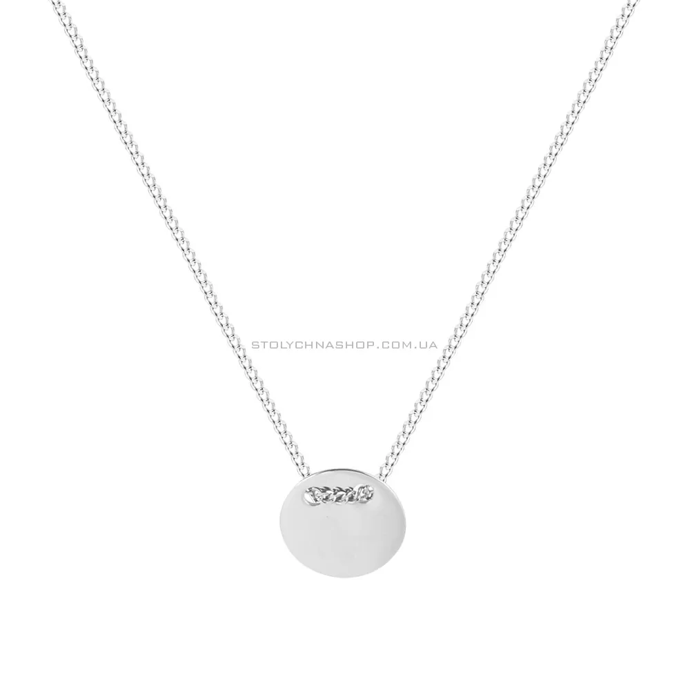 Срібне кольє «Монета» (арт. 7507/986/3) - цена