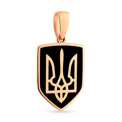 Золотой подвес Герб Украины (арт. 440927ч)