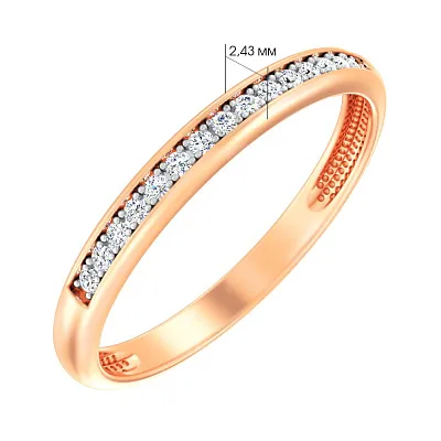 Золотое кольцо с бриллиантами (арт. К011020010)