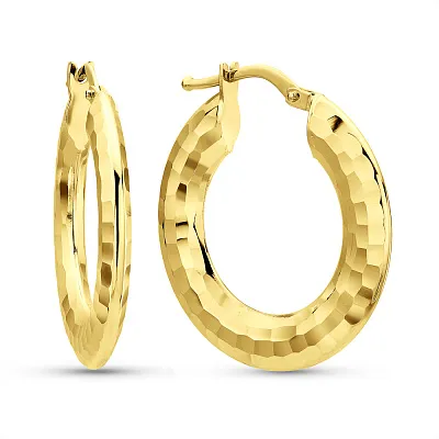 Серьги из желтого золота (арт. 1091899/25ж)