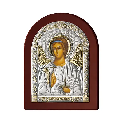 Серебряная икона «Ангел Хранитель» (110х70 мм) (арт. 84123 2LORO)