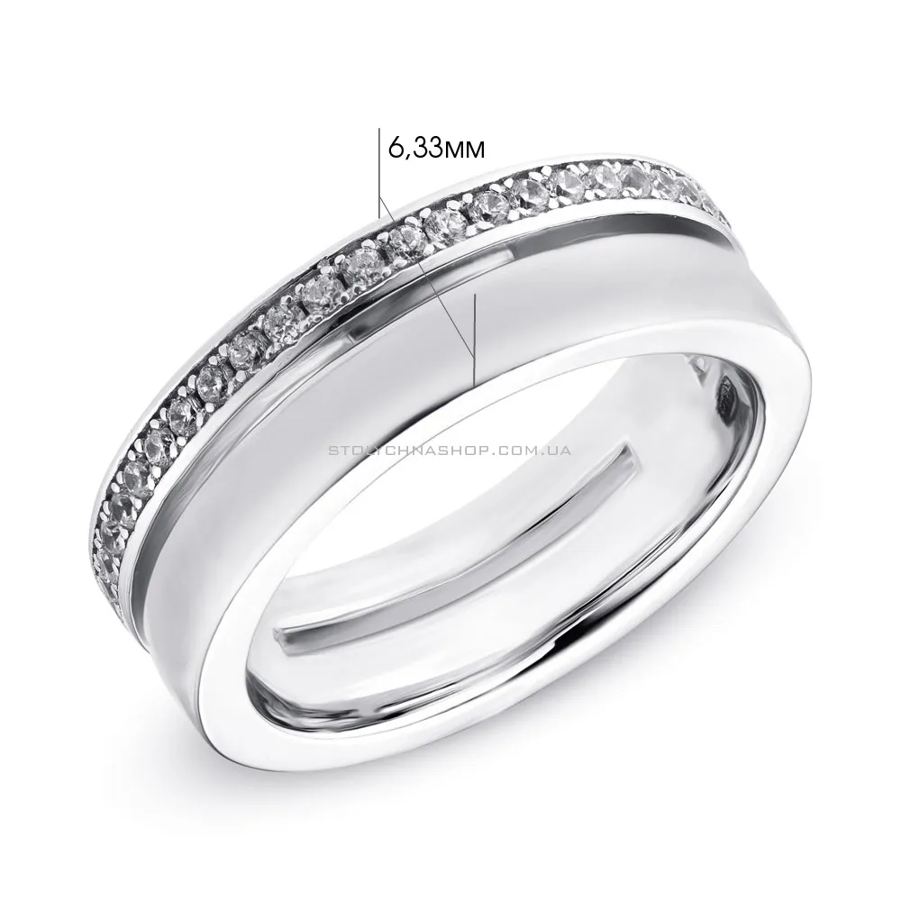 Серебряное кольцо с фианитами (арт. 7501/4314)