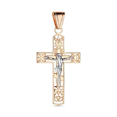 Крестик из красного золота «Дар счастливого бытия» (арт. 501514)