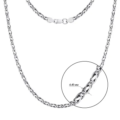 Срібне кольє-ланцюжок плетіння Фантазійне (арт. 7908/1045-ч)